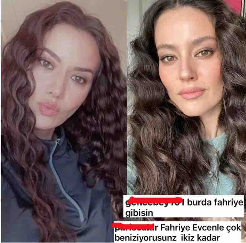 pelin akil in fahriye evcen e benzerligi sosyal medyada gundem oldu